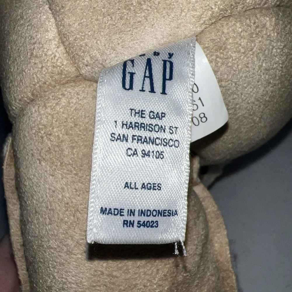 Baby Gap 2008 Suede Sherpa Brannan Teddy Bear Brown Tan Stuffed Plush Toy 12